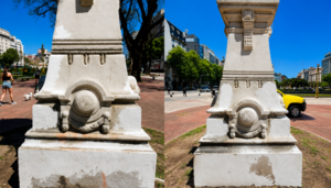 La Ciudad le devuelve el brillo a un tesoro del Centenario en Plaza del Congreso
